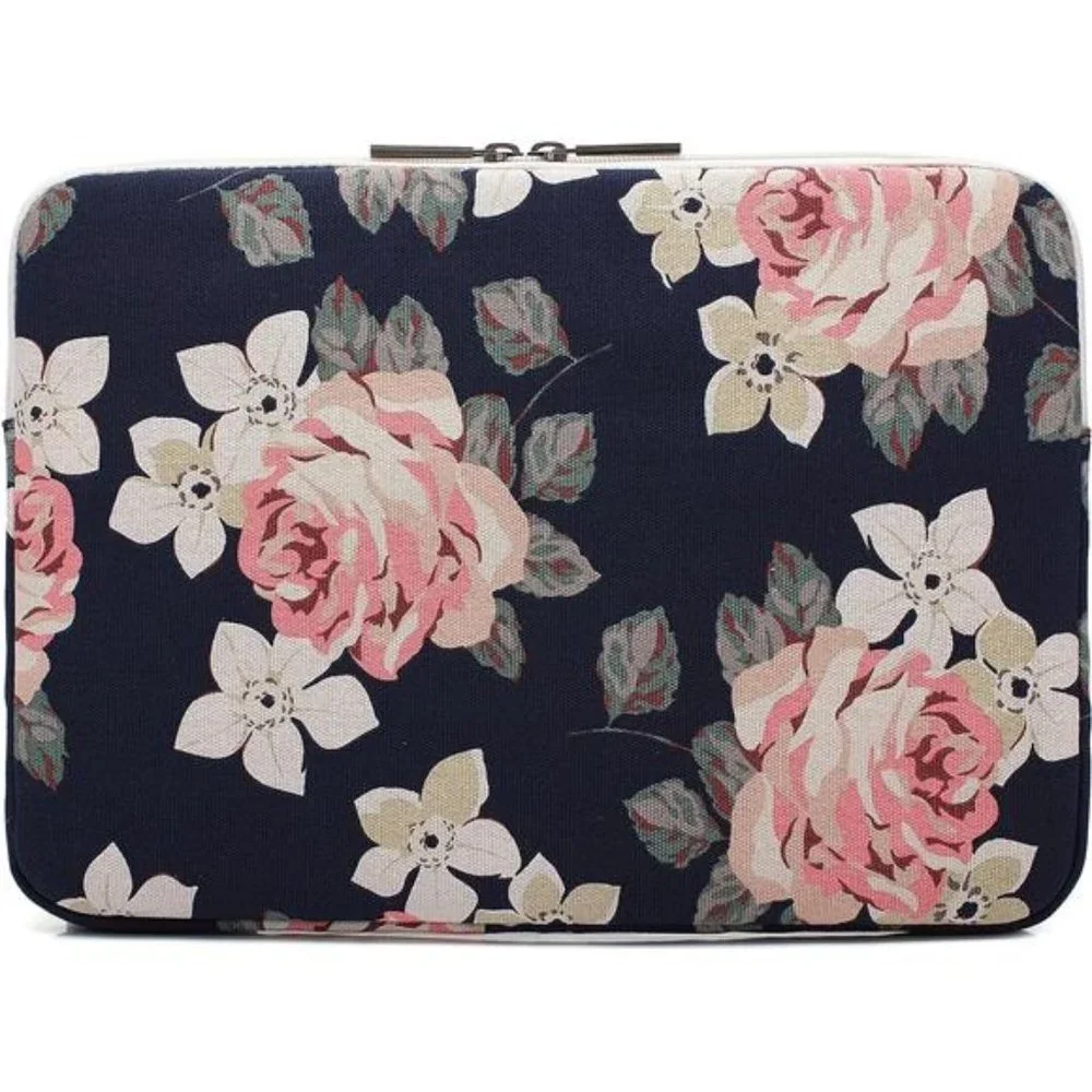 White Rose Laptop Sleeve 15 Inch 15 Case and 15.6 Laptop Bag